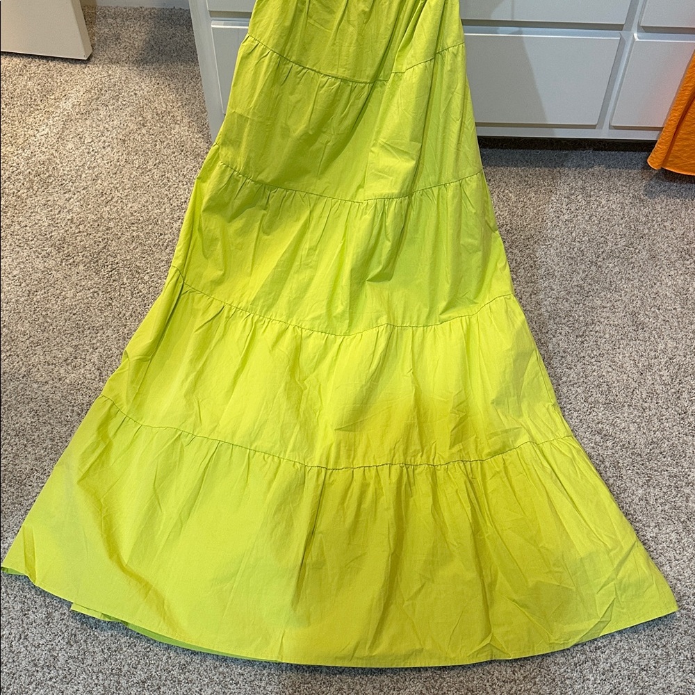 Lime Cutout Maxi Dress - Picture 4 of 9